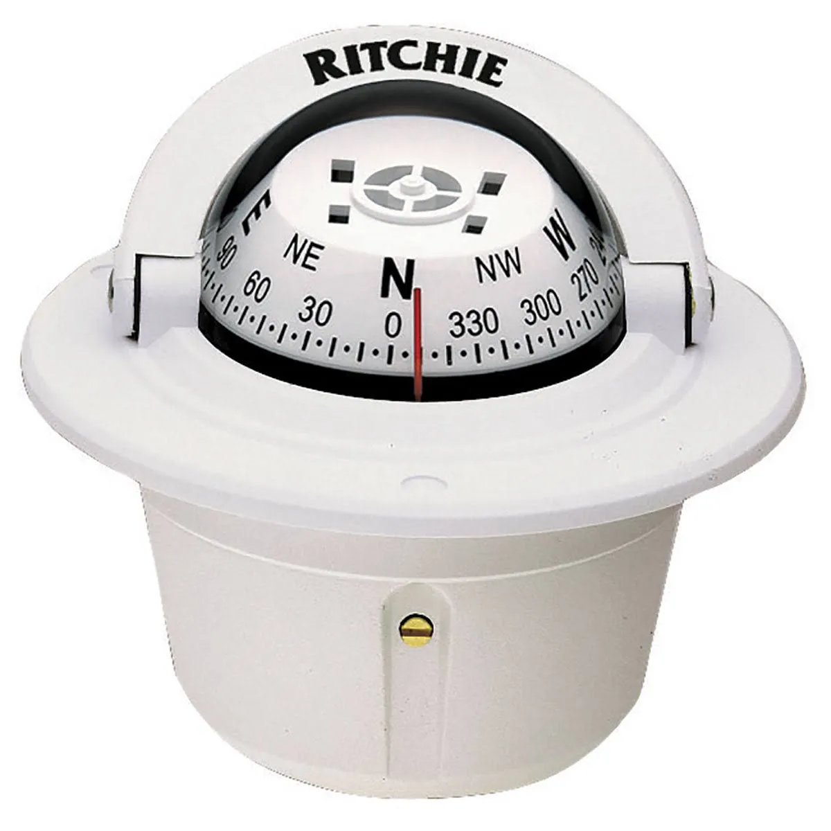 Ritchie F-50W Explorer Compass - Flush Mount - White