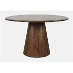 Jofran Nash Mid-Century Modern 50" Round Pedestal Dining Table