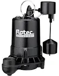 Flotec E75VLT Professional Submersible Sump Pump with Vertical Float Switch, 5280 GPH, 3/4 Hp