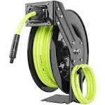 3/8 in. x 50 ft. Open Faced Retractable Air Hose Reel with Single Axle Arm & 1/4 in. MNPT Fitting