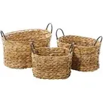 Metal Wicker Basket - Set of 3