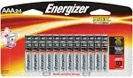 Energizer Max AAA Alkaline Battery, Silver - 24 pack