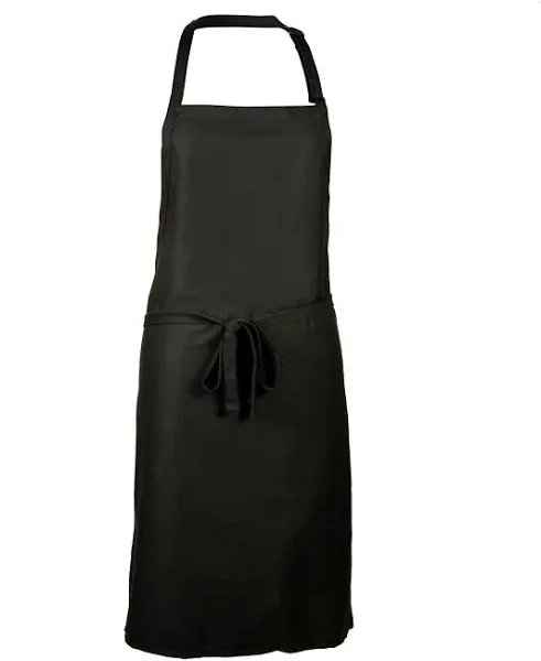 Mercer Culinary M61120BK Genesis Bib Apron Without Pocket Black