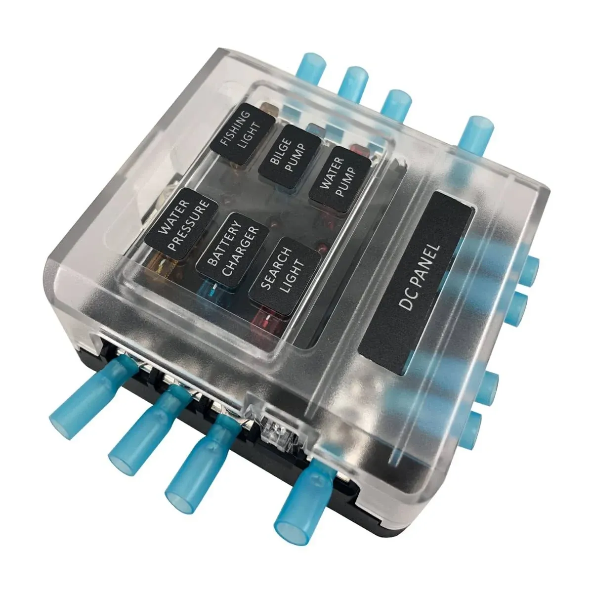 6 Way Fuse Block 12v 32vautomotive Fuses Block With Negative Busbar Marine Boat 