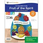 FreshCut Crafts Fruit of The Spirit Easy 3-D Punch-Out Bible Craft Kit – Make...