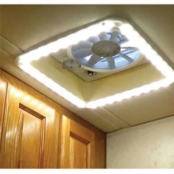 Heng&#039;s RV Chandelier LED Vent Trim Ring -Warm Light