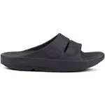 Oofos OOahh Sport Matte Black Unisex Slide 3