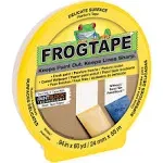 FrogTape Delicate Surface Painter's Tape with PaintBlock, 0.94 inch width, Yellow (280220)