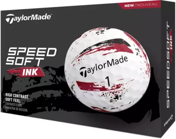 TaylorMade SpeedSoft Ink Golf Balls - Blue - 2024