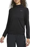 Nike Women's Dri-Fit Swift Element UV 1/4 Zip Running Top, Small, Denim Turq