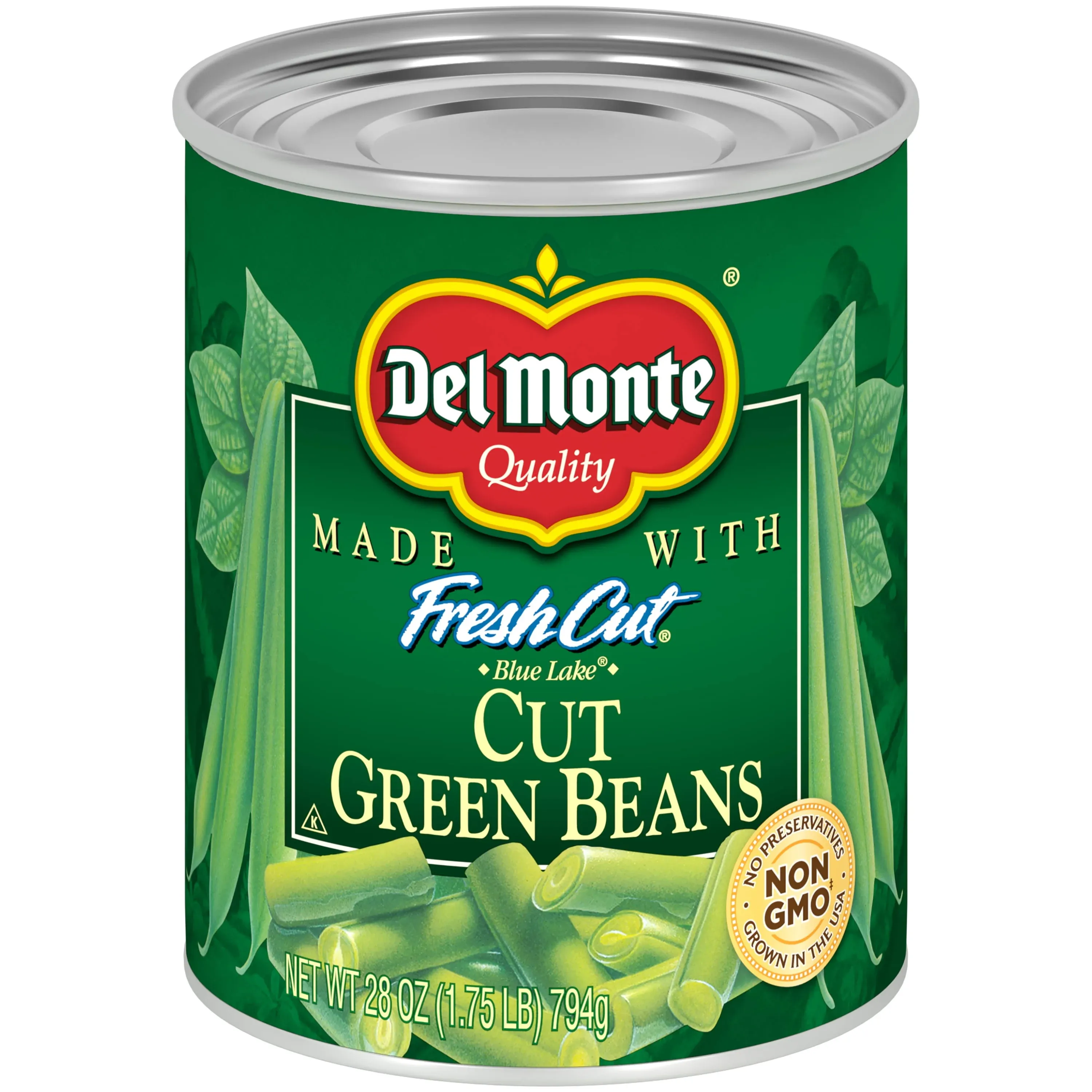 Del Monte Fresh Cut Blue Lake Cut Green Beans 28 oz. Can