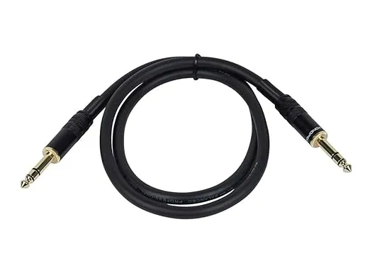 Monoprice 6ft Premier Series 1/4in TRS male to male Cable, 16AWG (Gold Plated)