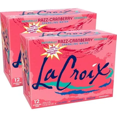 La Croix Sparkling Water Cran-Raspberry 12 oz Can (Pack of 12)