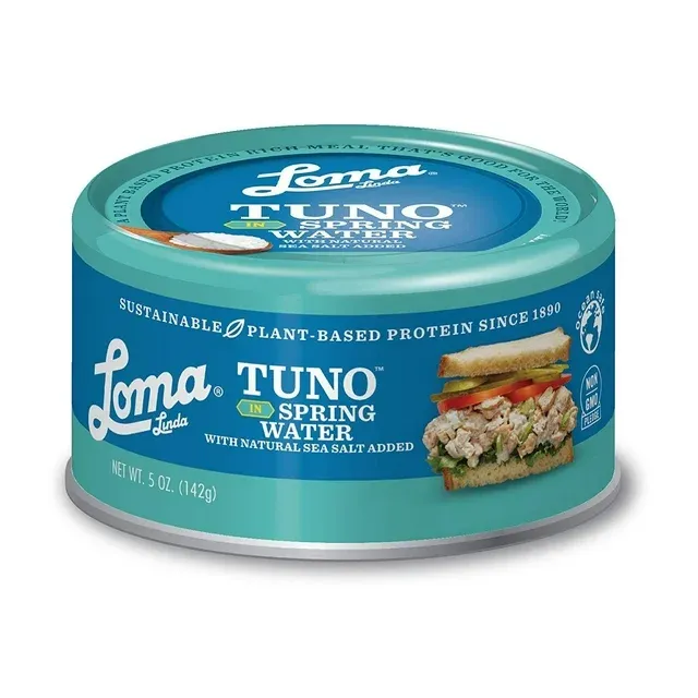 Loma Linda Tuno - Plant-Based (Spring Water, (5 oz) 12 Pack)