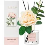 Cocorrina Reed Diffuser Set, Flower Reed Diffuser Sandalwood Rose 6.7 Oz, Scente