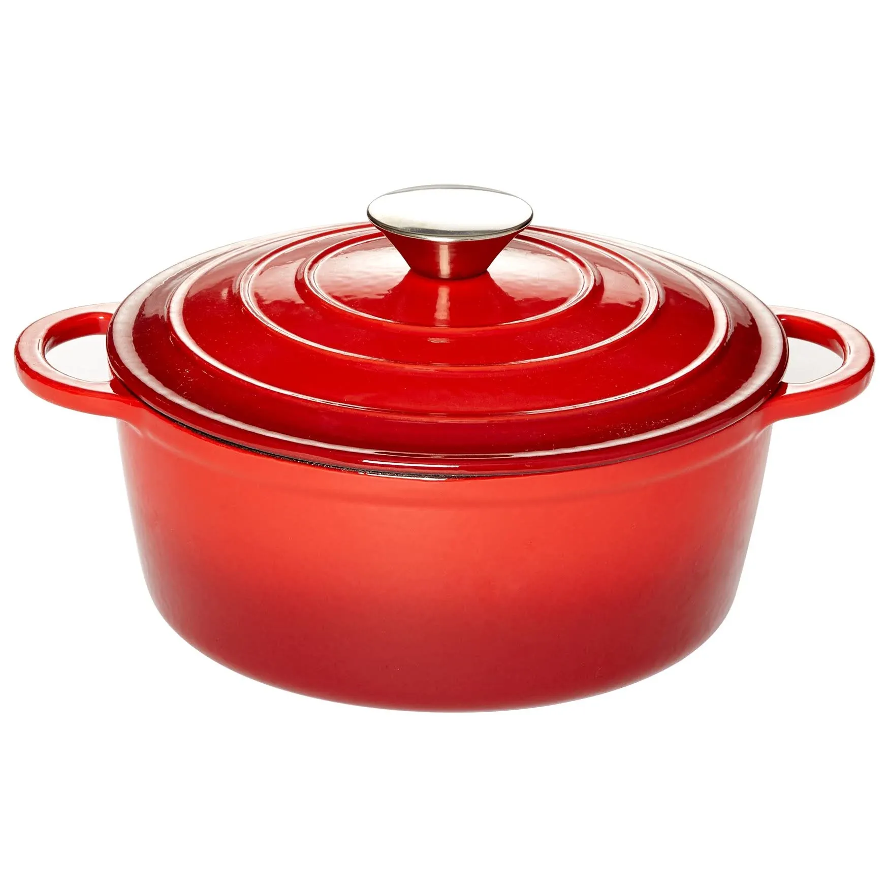 Cookpro ExcelSteel 2.8 qt. Casserole Pan with Enamel Coating, Red