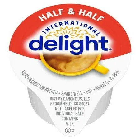 International Delight Half & Half Coffee Creamer 0.375 oz - 50 ct