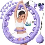 LeAnn L!fe 30/12 Knots Magnetic Lock Smart Weighted Hula Hoop for Adults Weight Loss, Infinity Hoop Plus size, Children Adult Home Outdoors, Fitness