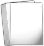 White Glossy Cardstock Paper 8 1/2 X 11&#034; 100 Lb Cover Card Stock 50 Pa