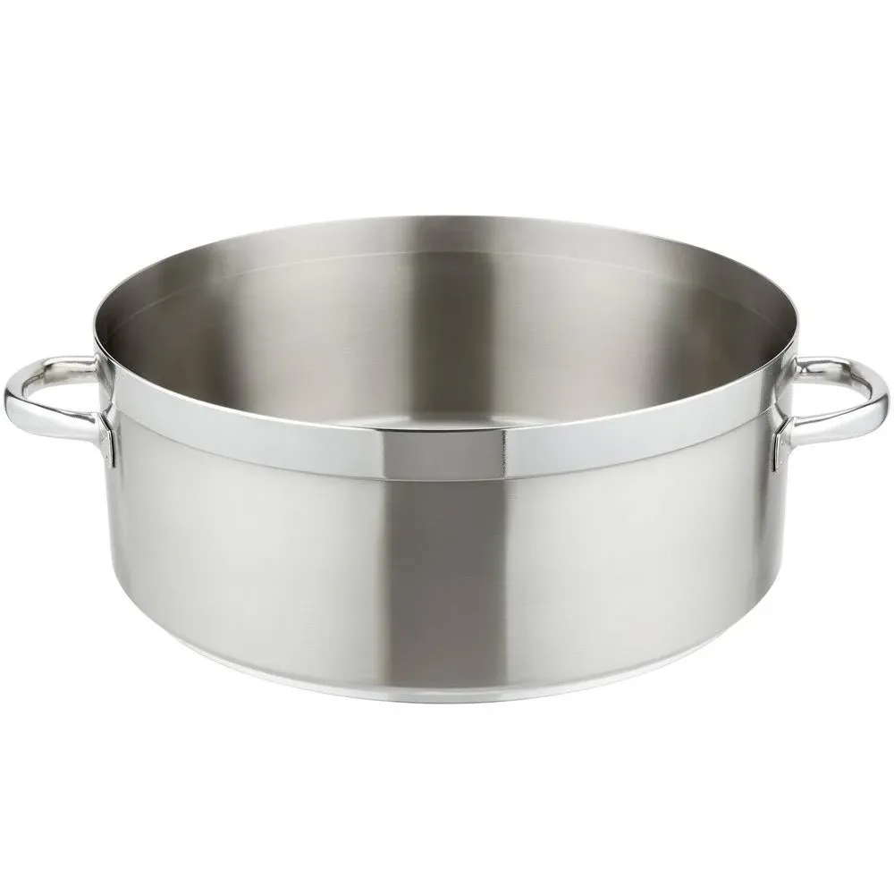 Vollrath 3328 28 1 / 2 Qt. Stainless Steel Centurion Casserole / Brazier Pan