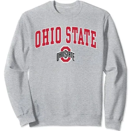 Champion Men's Ohio State Buckeyes Powerblend Long Sleeve Sweatshirt