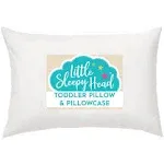 Little Sleepy Head Toddler Pillow 13x18 - Hypoallergenic Ergonomic Pillow for Sleeping, Kids Pillow, Nursery Pillow, Soft Neck Support Pillow (1-Pack)