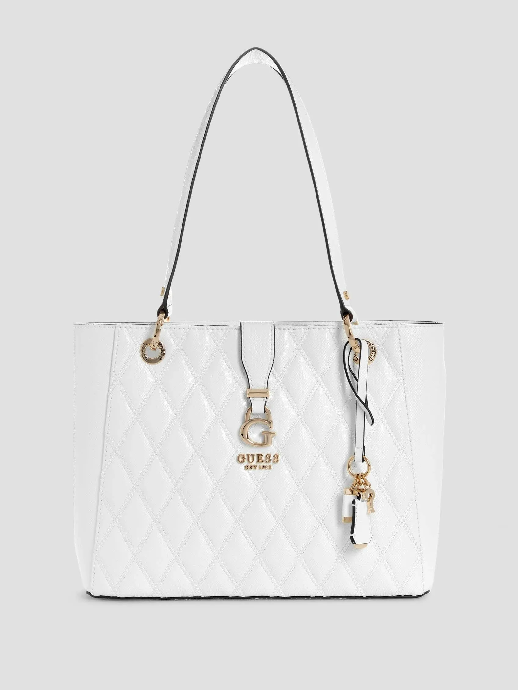 Guess Adi Noel Tote - White - One Size