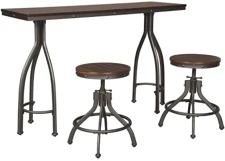 Ashley Furniture Odium 3-Piece Dining Counter Table Set