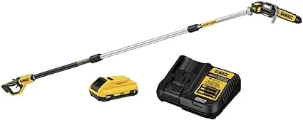 Dewalt DCPS620BDCB240C-BNDL 20V MAX XR Brushless Lithium-Ion Cordless Pole Saw and 20V MAX 4 Ah Lithium-Ion Battery and Charger Starter Kit Bundle