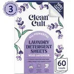 Laundry Detergent Sheets | Wild Lavender Scent, 60 Loads, 3 Stain Fighting Enzymes