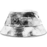 Mercedes AMG Petronas F1 Tie Dye Bucket Hat Grey 2023