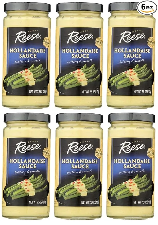 Reese Sauce, Holl and aise, Jar, 7.50-Ounce (Pack of 6)