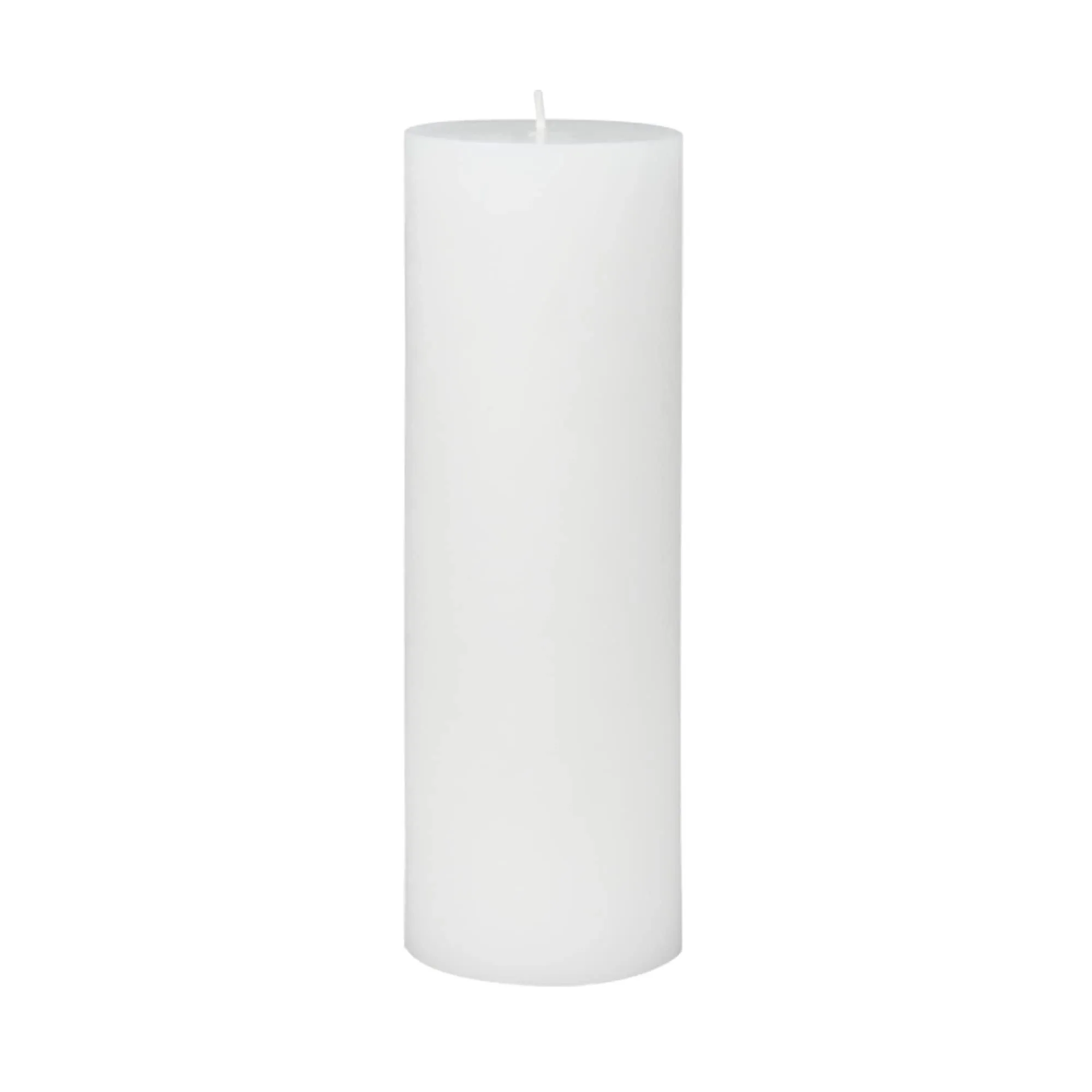 Zest Candle Pillar Candle, 3 by 9-Inch, White 