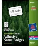 Avery EcoFriendly Adhesive Name Badge Labels