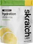 SKRATCH LABS Hydration Powder | Sport Drink Mix | Electrolytes Powder for Exercise, Endurance, and Performance | Lemon + Lime | 20 Servings | Non-GMO, Vegan, Kosher