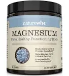 NatureWise Magnesium Powder All-Natural Supplements - 325mg, 69 Servings