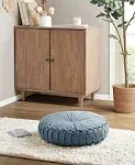 Intelligent Design Loretta Poly Chenille Round Floor Pillow Cushion