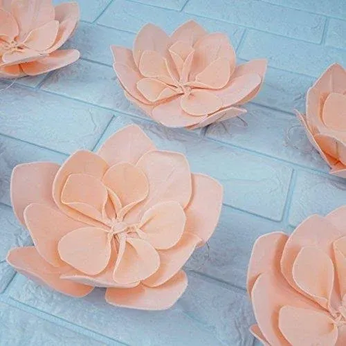 Efavormart Blush Real Feel Foam Daisy Flowers for Walls Backdrops Centerpieces Arrangements Party Home Decoration