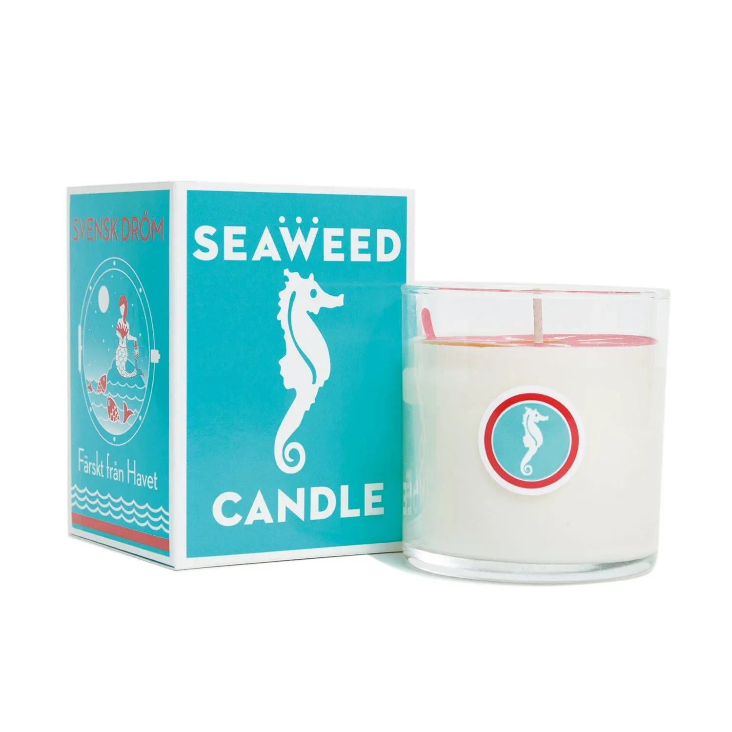 Kalastyle Swedish Dream 10 Oz Scented Natural Soy Wax Seaweed Candle in Glass Jar