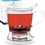 Grosche Aberdeen Tea Steeper, 1000 ml 34 oz, Teapot and Tea Infuser,