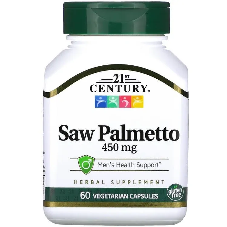 21st Century, Saw Palmetto, 450 mg, 60 Vegetarian Capsules