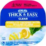 Thick & Easy Hydrolyte Thickened Water 4 oz. Portion Cup Lemon Flavor Ready to Use Nectar Consistency, 23061 - Case of 24