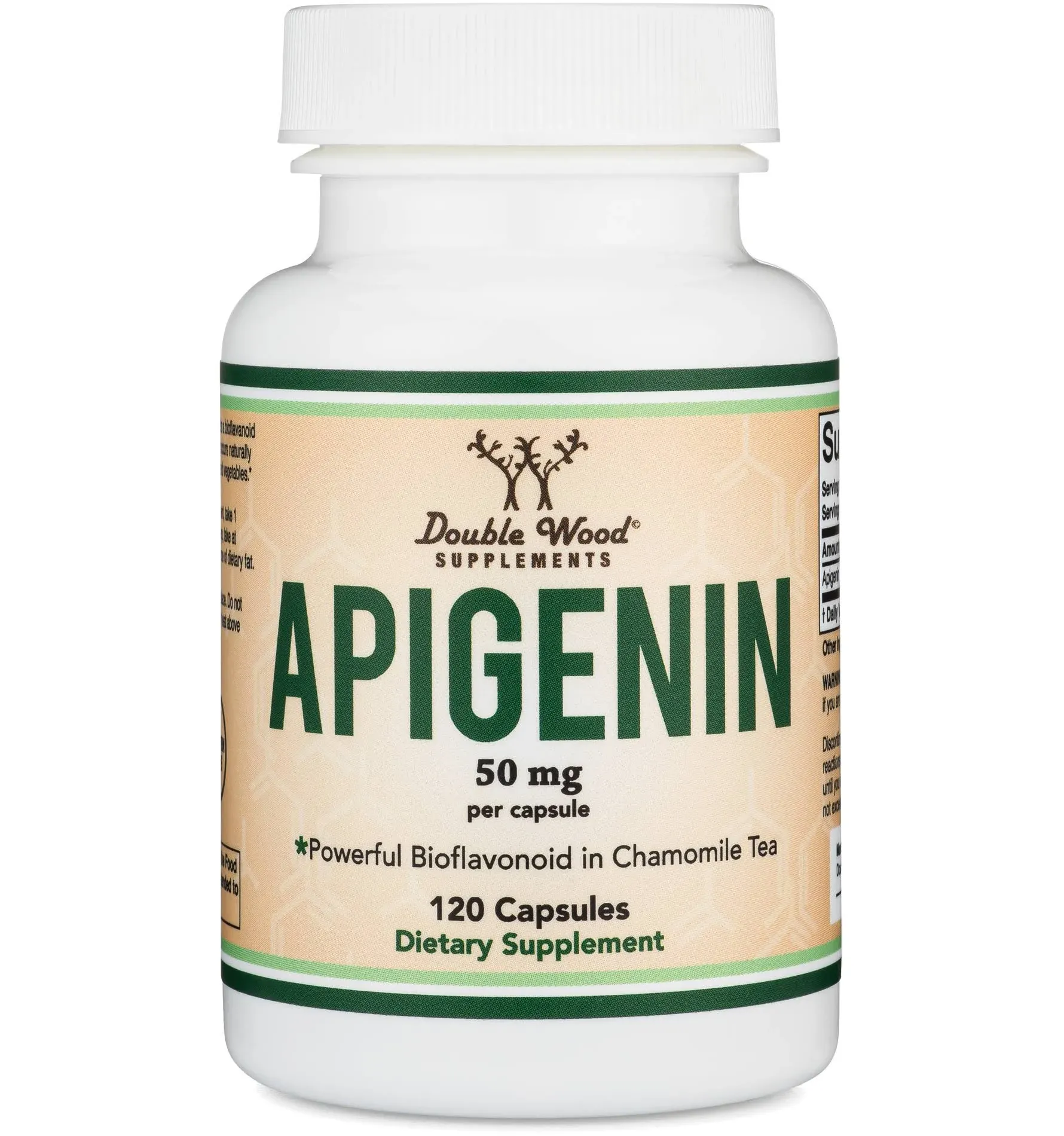 Double Wood - Apigenin - 120 x 50 mg capsules