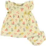 Gerber 2-Piece Baby Girls Fruit Dress & Diaper Cover Set