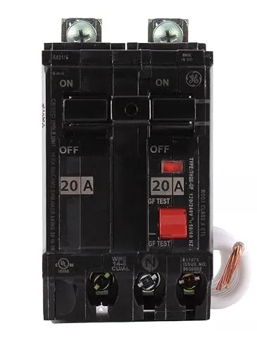 THQB2120GFT - GE - 20 Amp GFCI Circuit Breaker