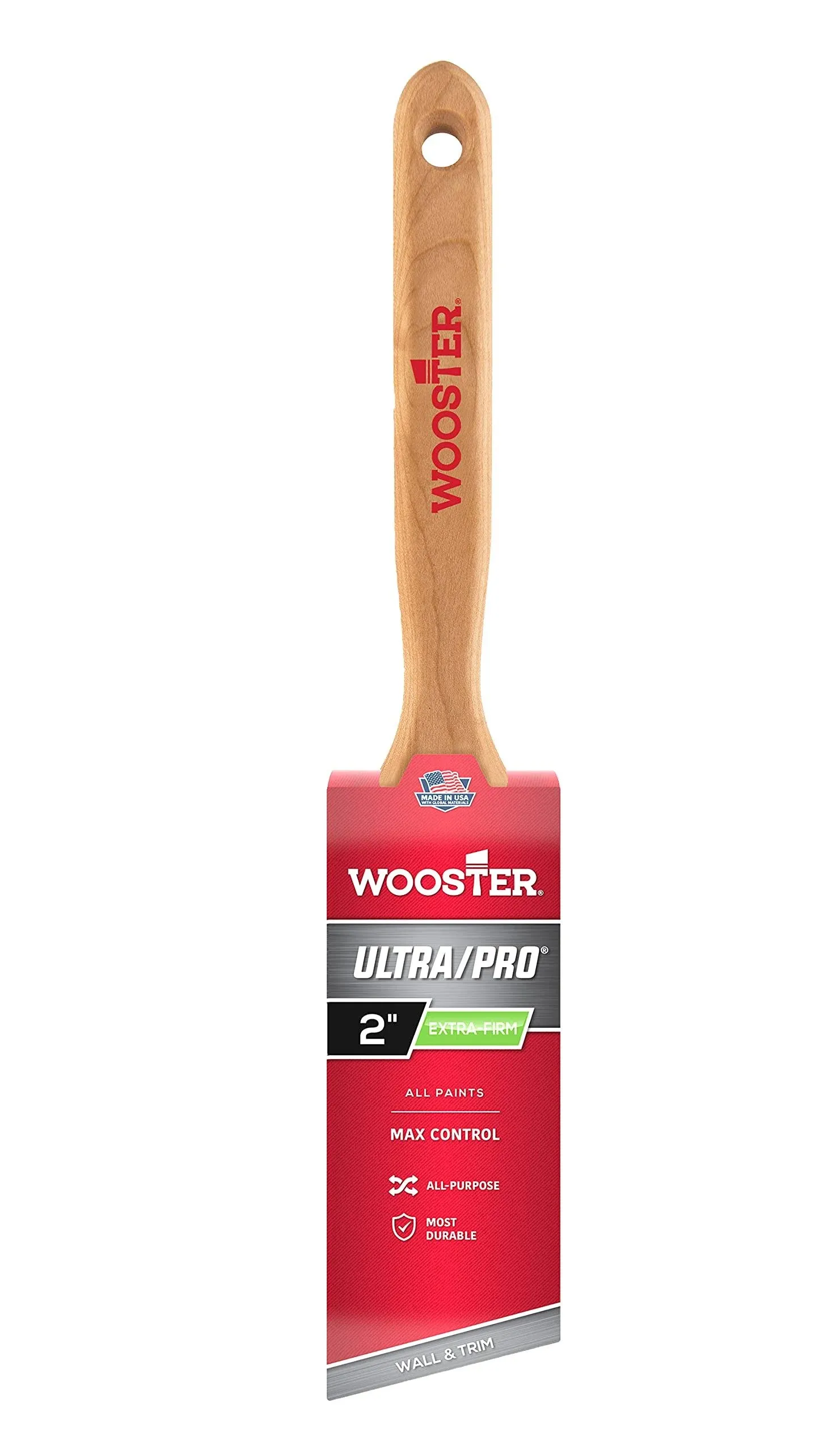 Wooster Brush 4153-2 Ultra/Pro Extra-Firm Lindbeck Angle Sash Paintbrush, 2-Inch, Black,Purple, No Color