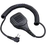 Shoulder Mic, Waterproof IP55 Handheld Speaker Mic with External 3.5mm Earpiece Jack, Compatible with 2.5mm/3.5mm 2-Pin Motorola Two-Way Radios