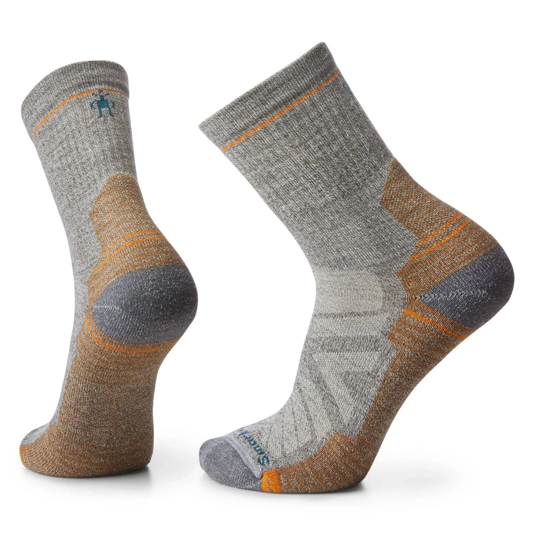 Smartwool Hike Light Cushion Mid Crew Socks Taupe/ Natural Marl