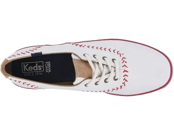 Keds Champion Pennant Leather 5.5 Women&s Off White