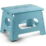 Handy Laundry Folding Lightweight Step Stool Is Sturdy Enough to Support Adults and Safe Enough for Kids. Opens Easy with One Flip. Great for Kitchen